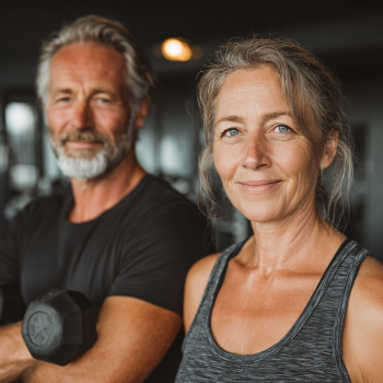 Група людей похилого віку виконує вправи на свіжому повітрі